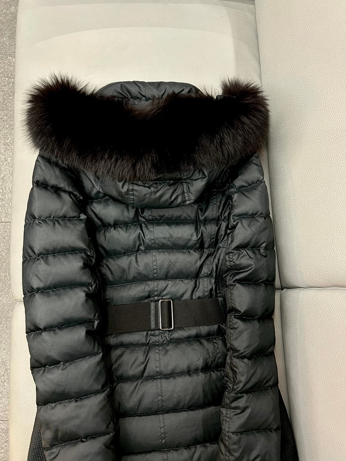 버버리 아비데일 폭스퍼 롱패딩(UK4/44) 상품이미지7