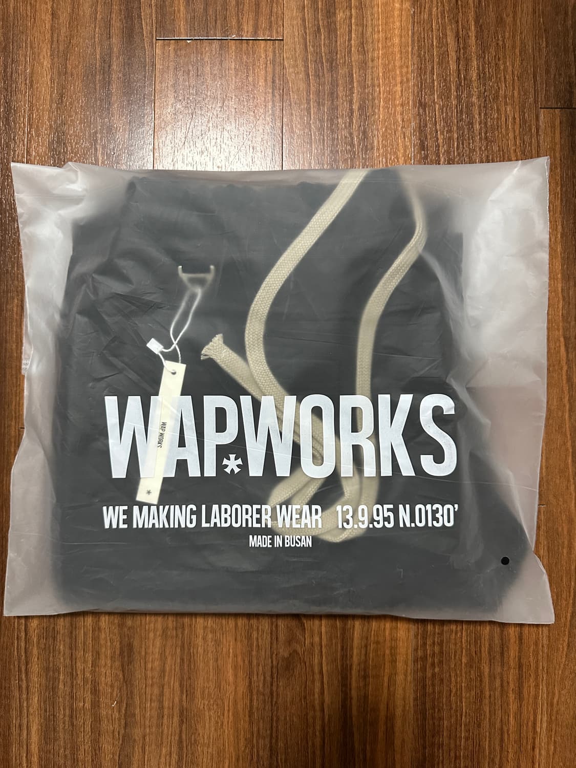 wapworks w091 플레어 레이어드 스웻 팬츠 블랙 상품이미지2