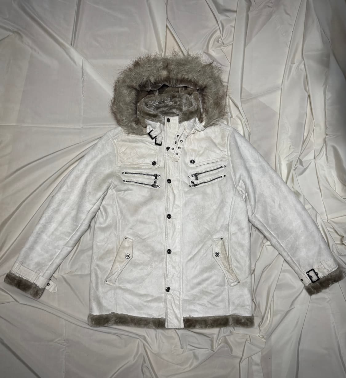 O0s Mode Vkei style fur jacket 상품이미지1