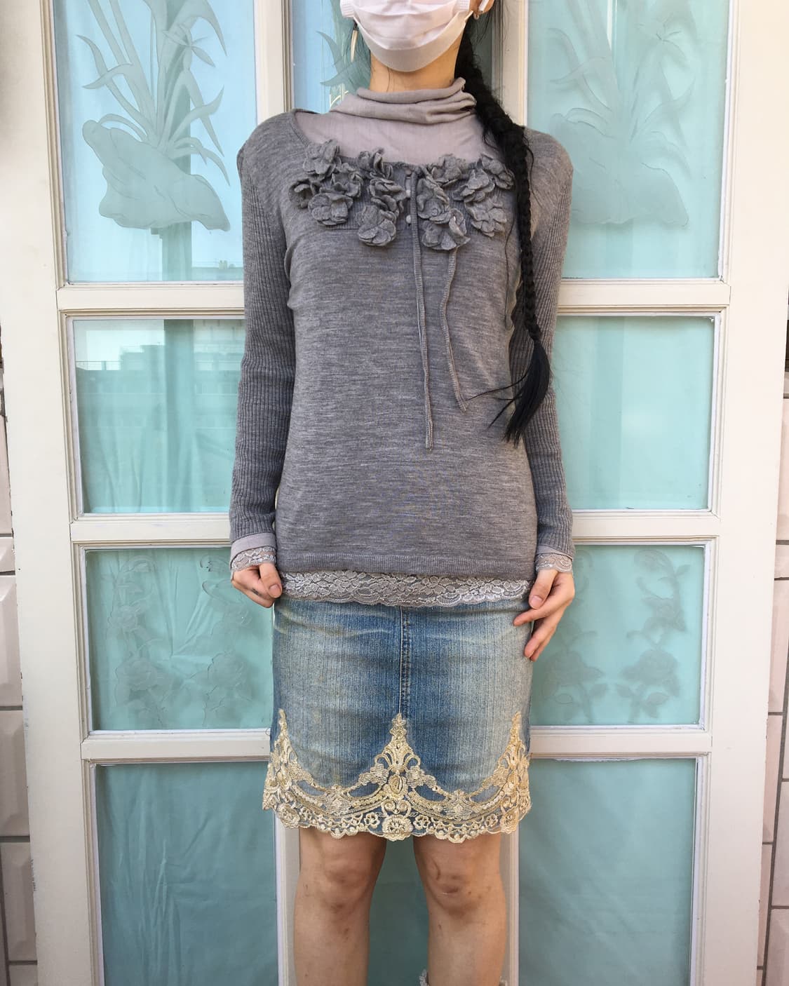 Corsage point knit 상품이미지1