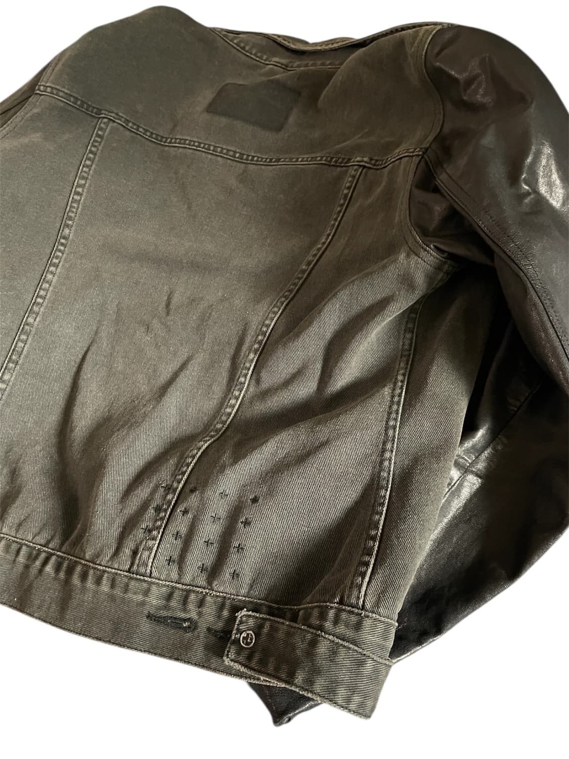 Ksubi 레더 슬리브 데님 자켓 상품이미지4