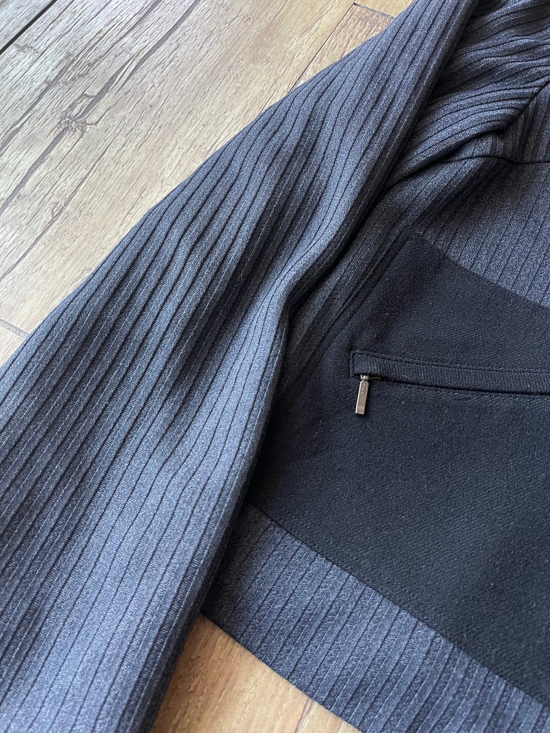 Half Neck Ribbed Blouson Jacket 상품이미지4