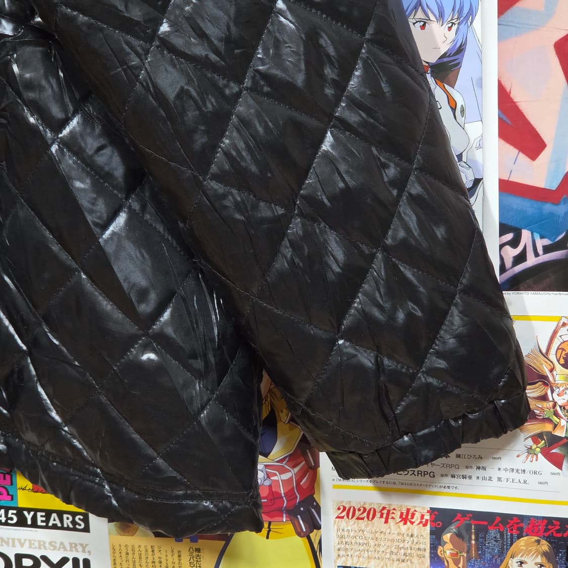 JPN 카파 X 산토리 보스 커피 유광 후드 퀼팅 패디드 점퍼 상품이미지8