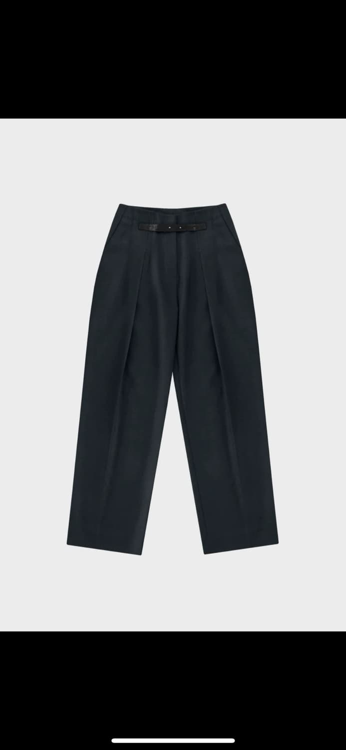 LABEL 블랙와이드 핀턱팬츠 / 테일러드팬츠 상품이미지7