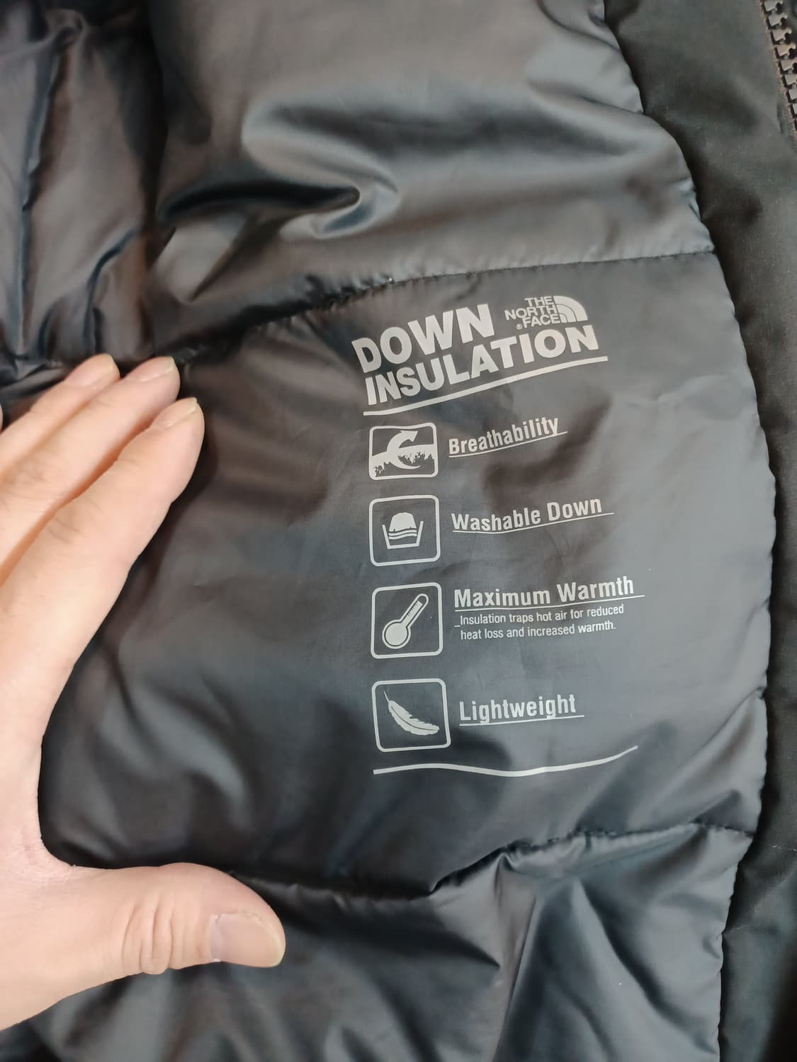 노스페이스 익스플로링 롱패딩 블랙 xs 85 상품이미지7