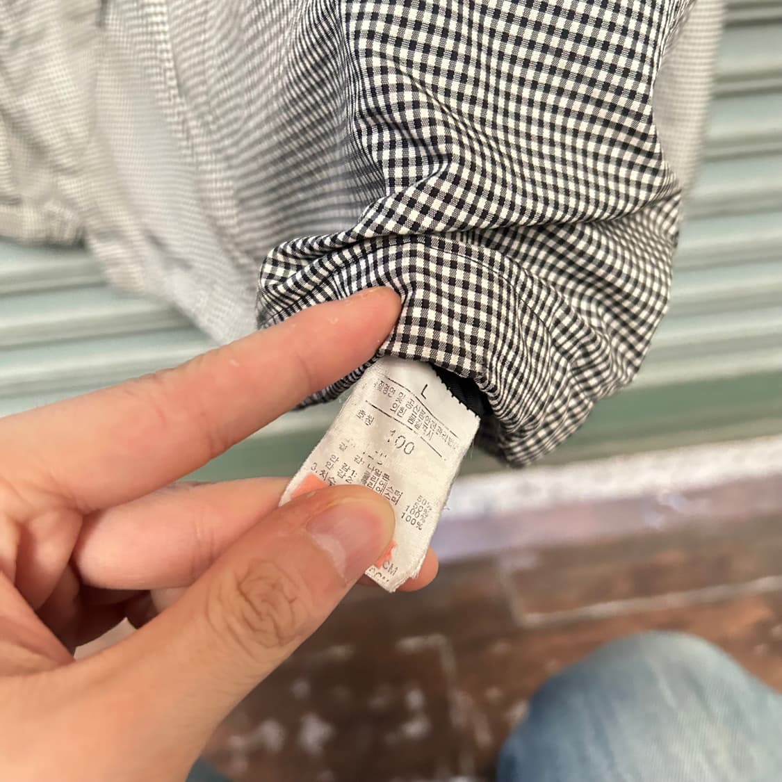 노스페이스 체크보드 바람막이 상품이미지5