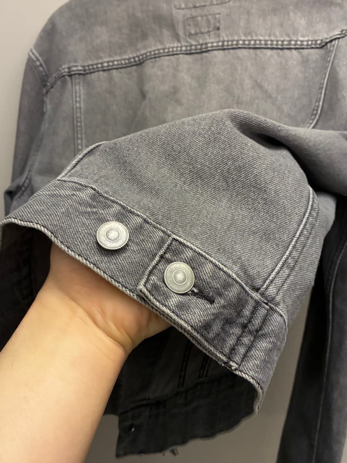 (XL)토니웩 콘 데님 3타입 트러커자켓 데님자켓 워시드그레이 흑청 상품이미지8