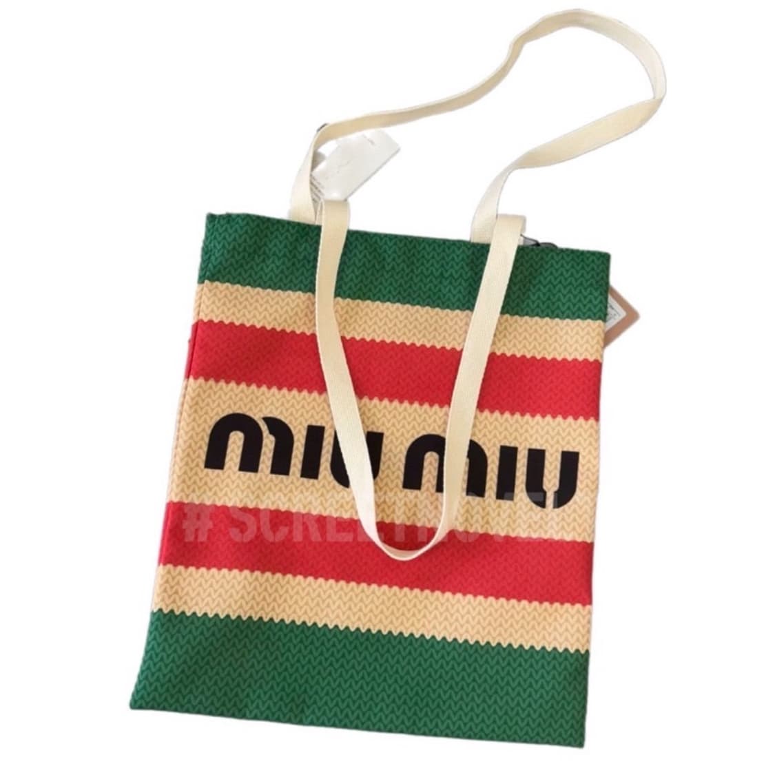 미우미우 뷰티 에코백 기프트백 그린 상품이미지6