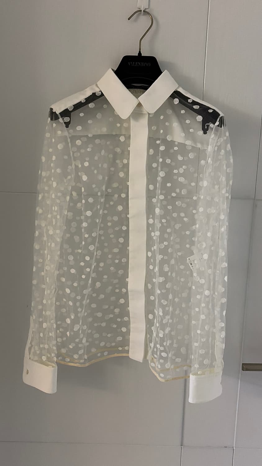 끌로에 도트 시스루 블라우스 44,55 정품 상품이미지1