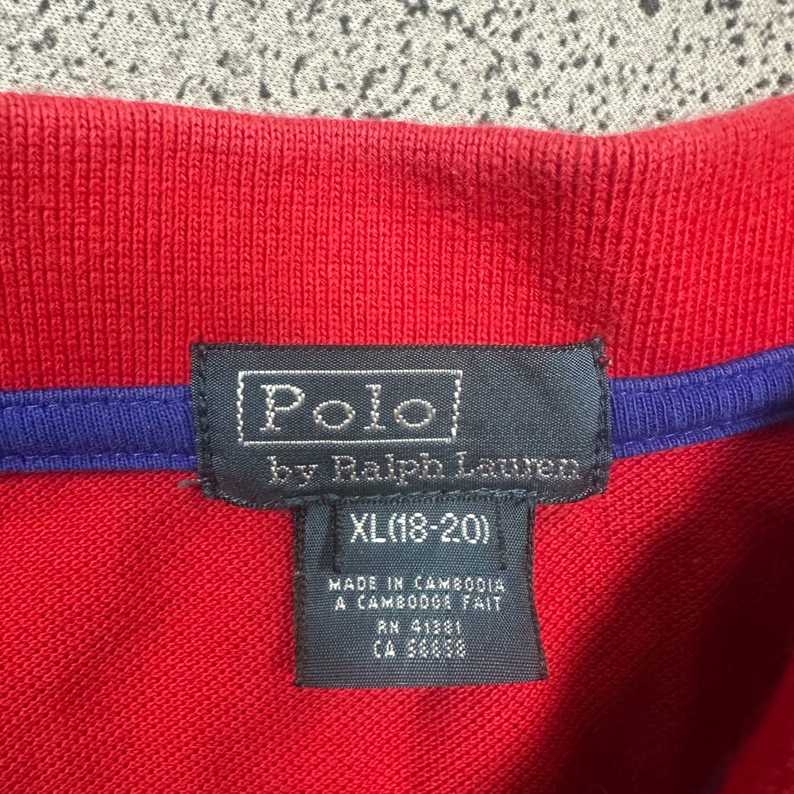 ✨ (바배) 폴로 랄프로렌 USA 빅포니 카라 반팔티 (18-20) 상품이미지3