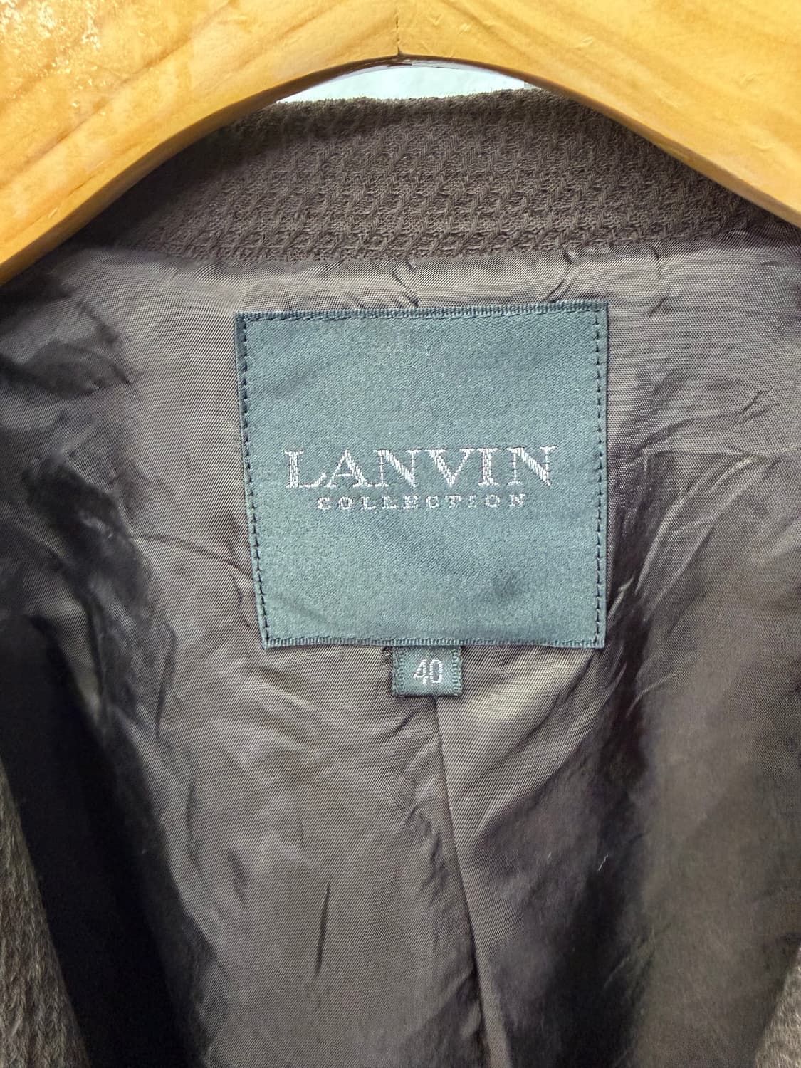 정품) LANVIN 랑방 브라운 자켓 40사이즈  상품이미지6