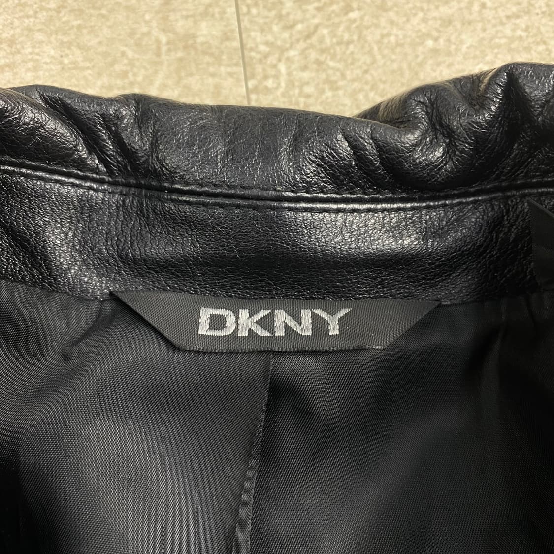 DKNY 빈티지 리얼 레더 카 코트 (100) 상품이미지5