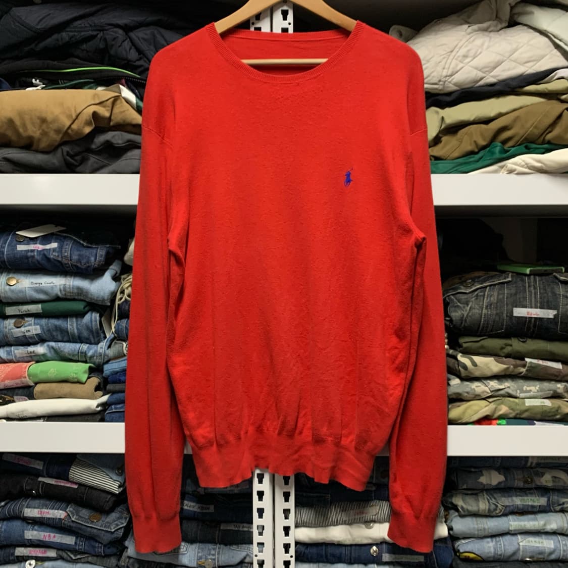 [2XL] 폴로 랄프로렌 피마코튼 라운드넥 니트 상품이미지2