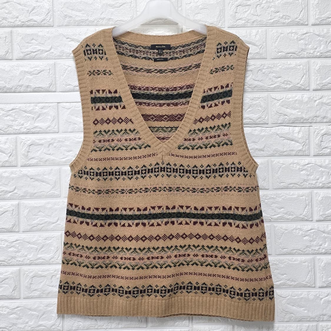 택포_ 마시모두띠 에스닉 니트 조끼 M 상품이미지1