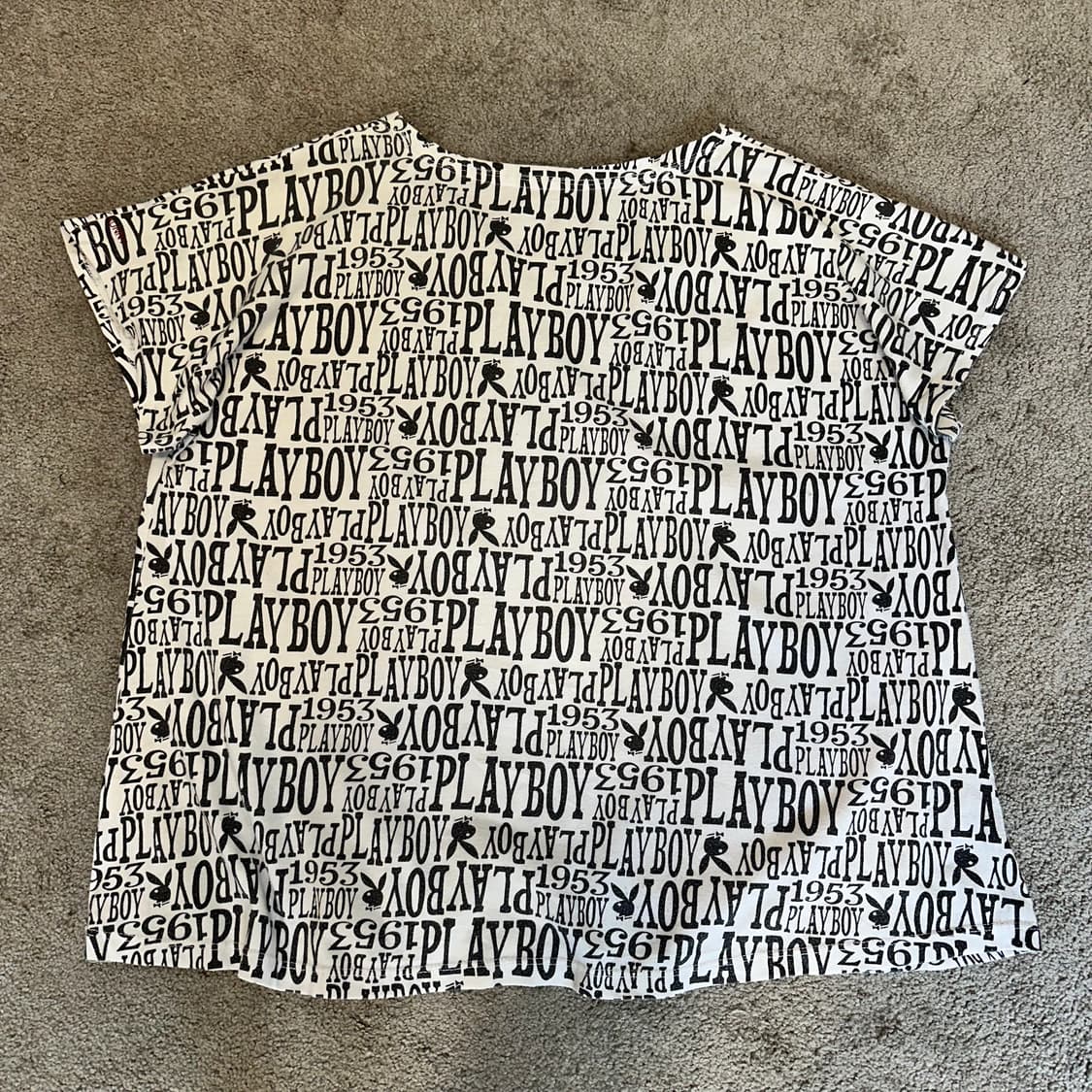 플레이보이 로고 패턴 반팔 슬리브리스L 상품이미지6