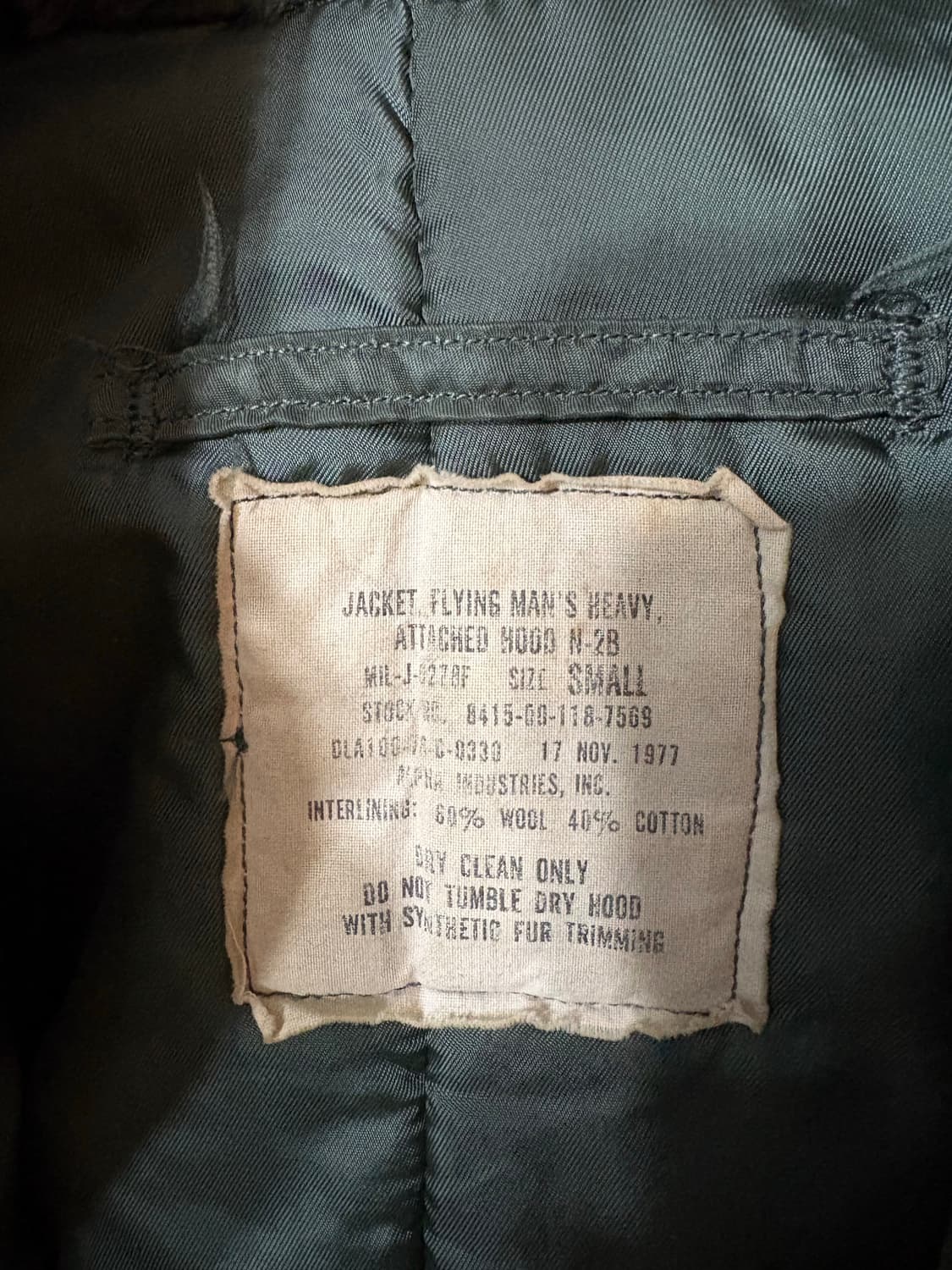 70’s USAF  N-2B Flight Jacket. 상품이미지4