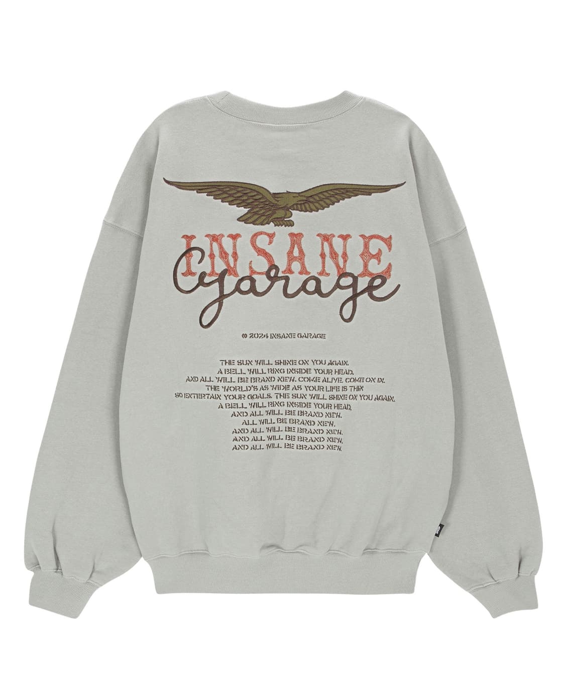 인세인개러지 크루넥 자수 맨투맨 상품이미지1