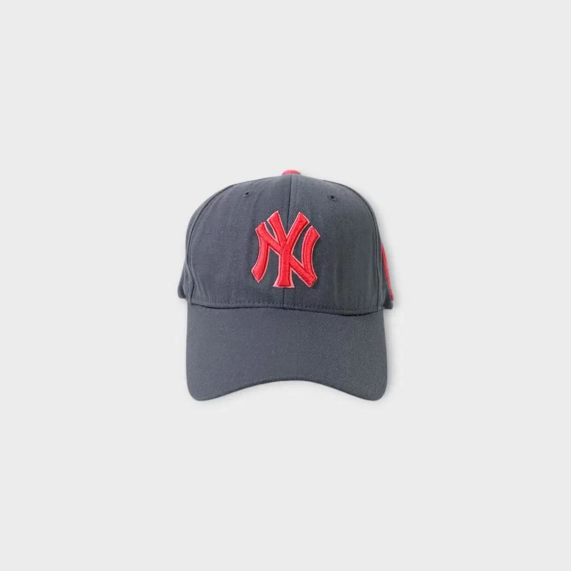[1347] MLB 뉴욕양키즈 그레이 핑크 볼캡 상품이미지1