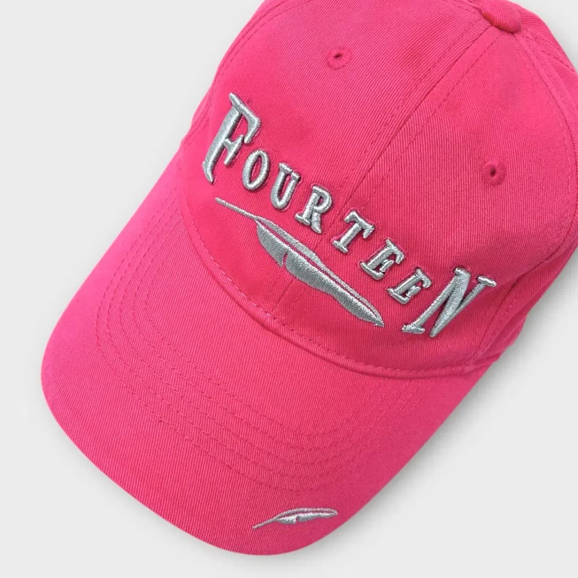 [1402] (새상품) Fourteen 포틴 핑크 볼캡 상품이미지7