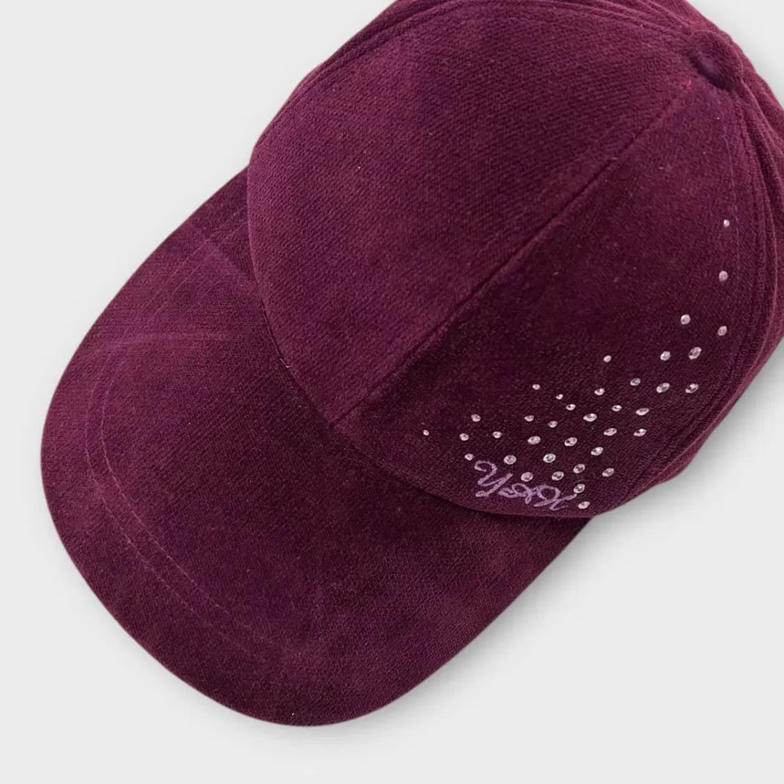 [1429] YAH 스톤장식 퍼플 볼캡 상품이미지7