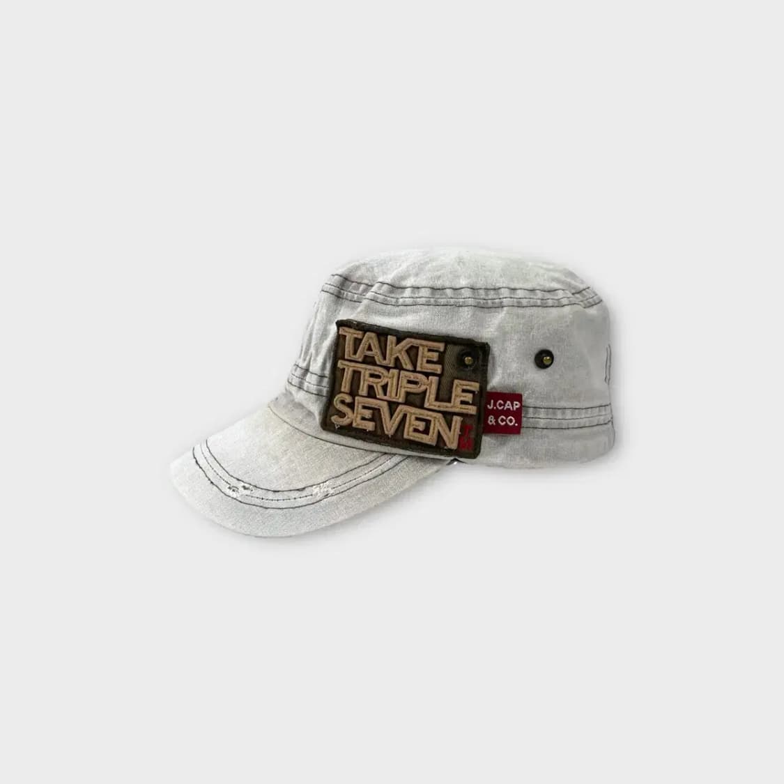 [1432] J.CAP 빈티지 워싱 빅패치 군모 상품이미지3