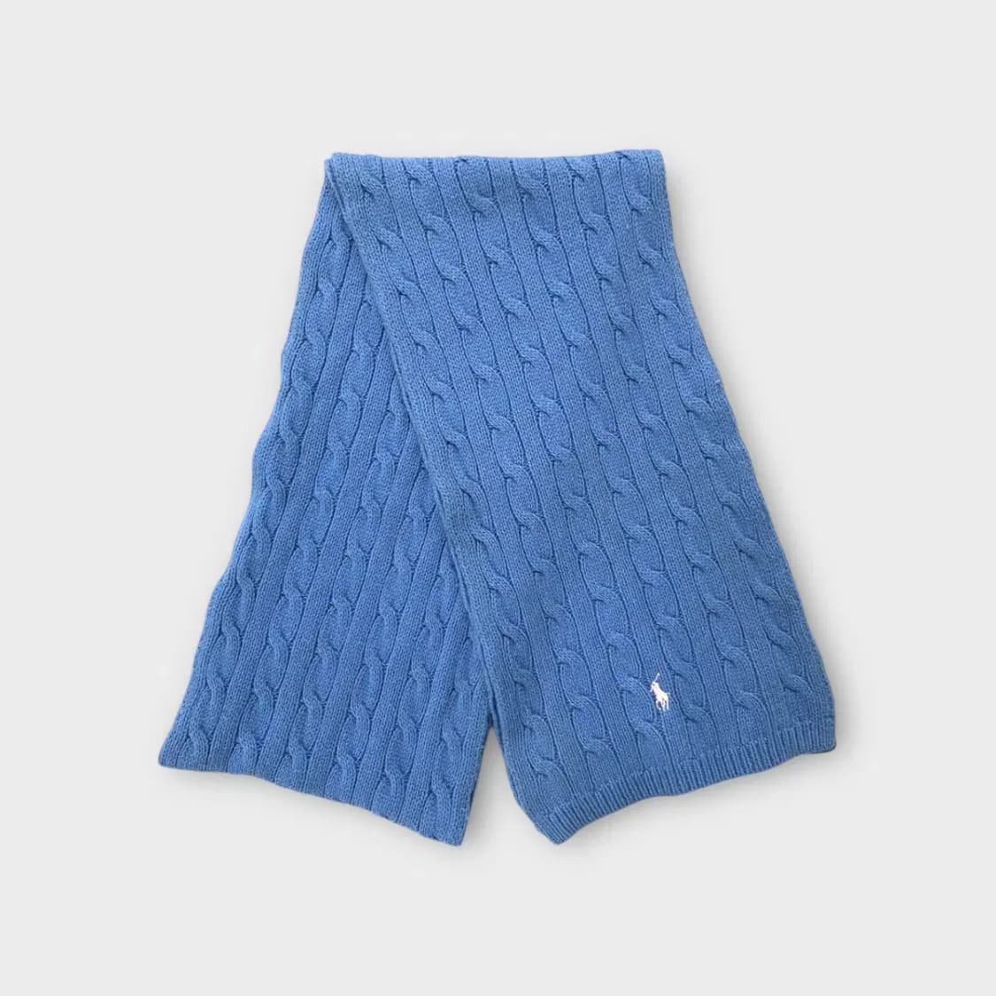 [M08] 폴로 랄프로렌 케이블 꽈배기 니트 머플러 상품이미지1