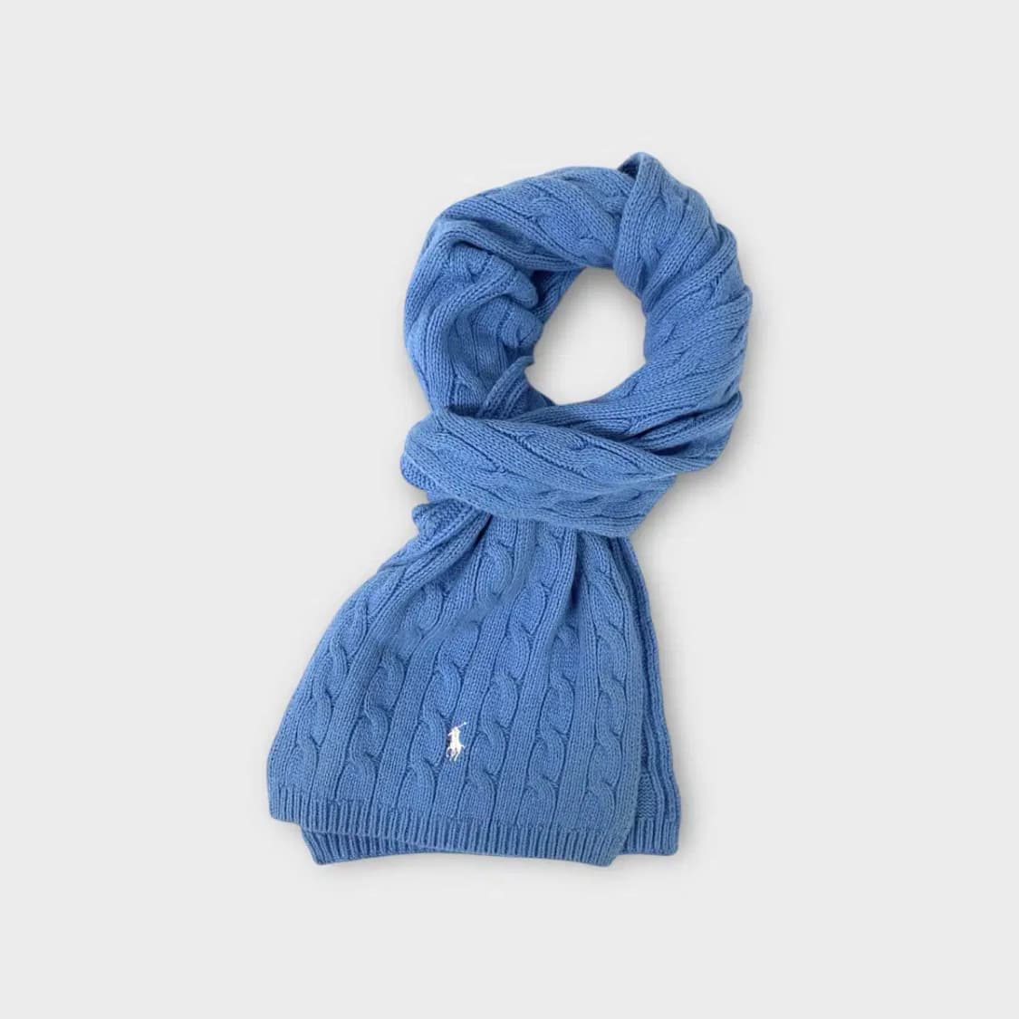 [M08] 폴로 랄프로렌 케이블 꽈배기 니트 머플러 상품이미지2