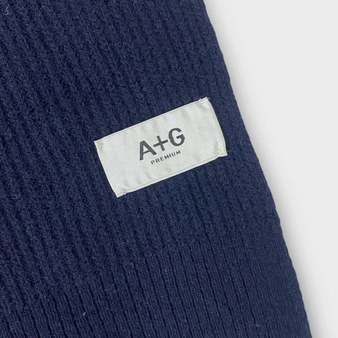 [M09] 더엣지 네이비 니트 머플러 상품이미지4