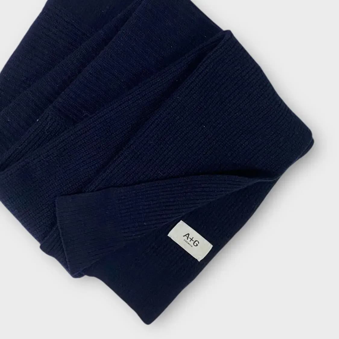 [M09] 더엣지 네이비 니트 머플러 상품이미지5