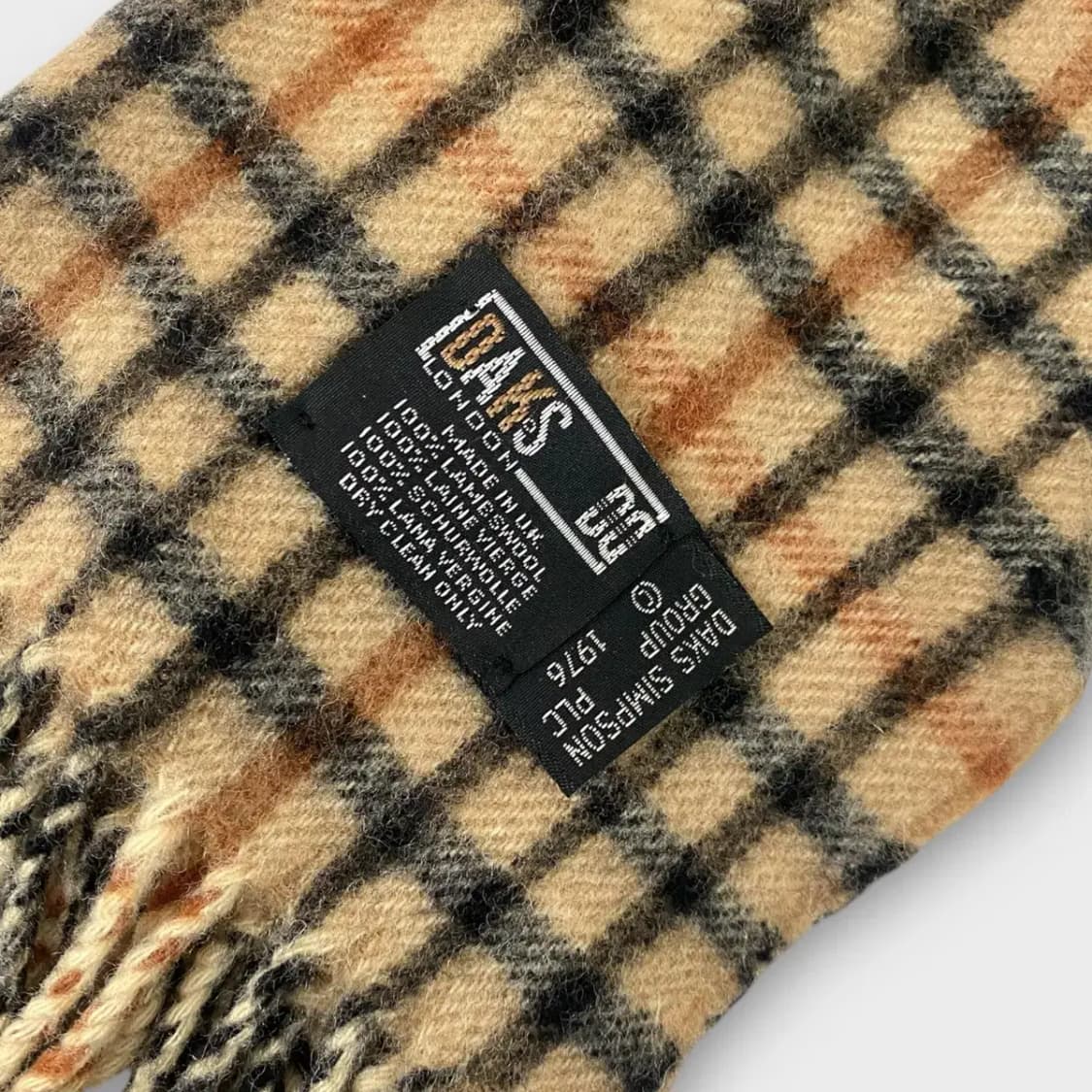 [M17] 닥스 체크 램스울 100 머플러 상품이미지3