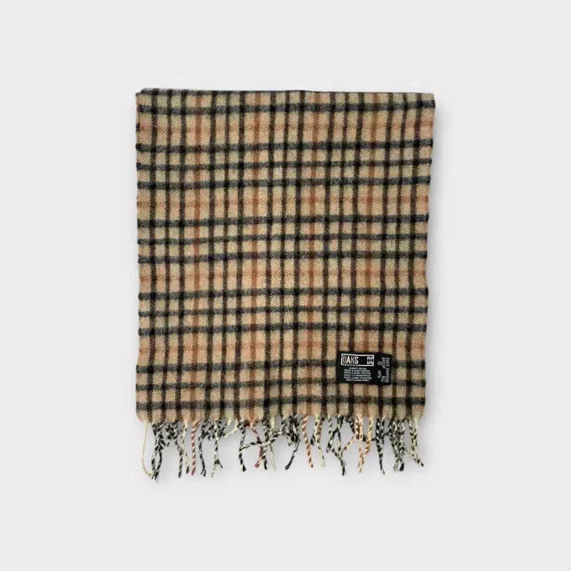 [M17] 닥스 체크 램스울 100 머플러 상품이미지4