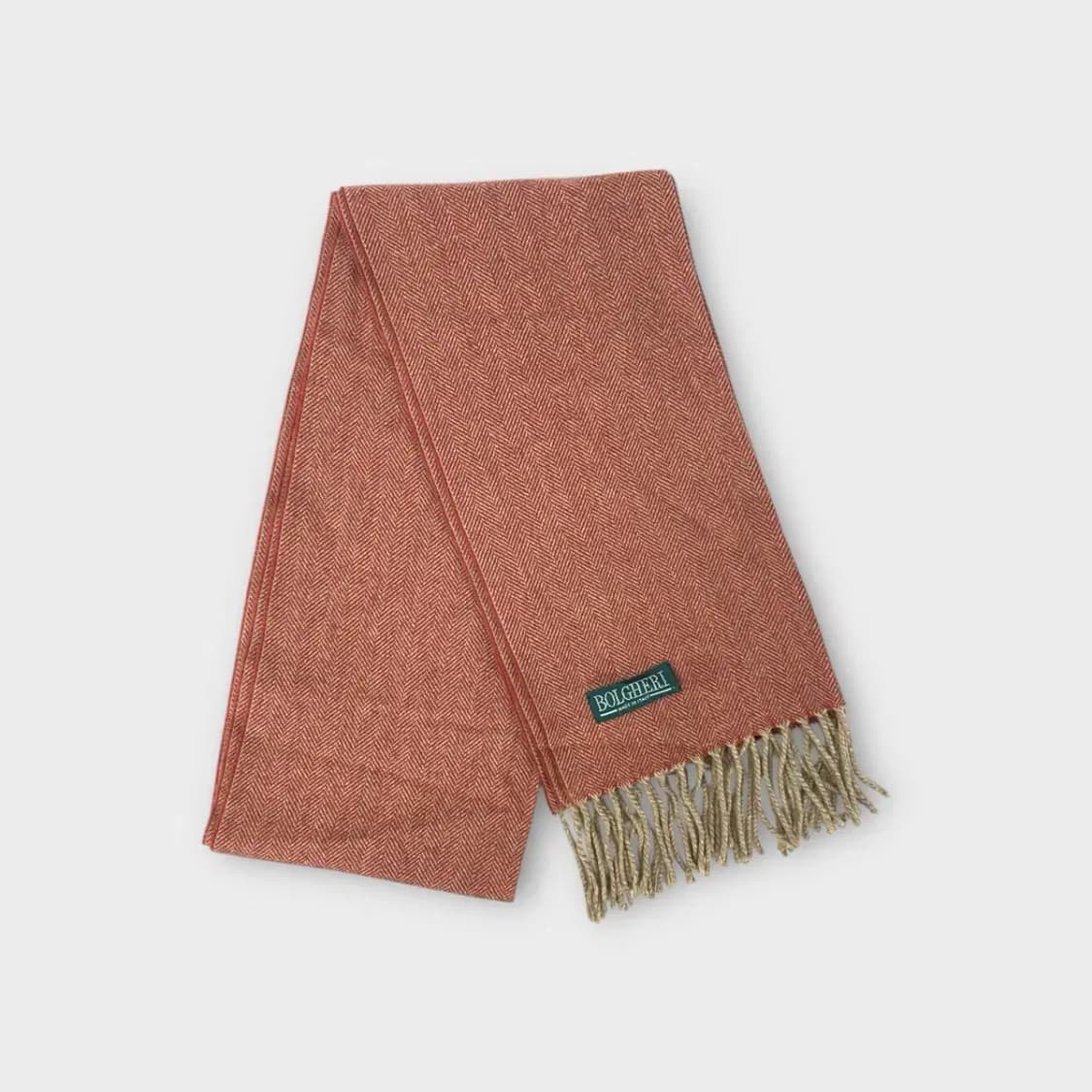 [M19] BOLGHERI 헤링본 캐시미어 100 머플러 상품이미지1