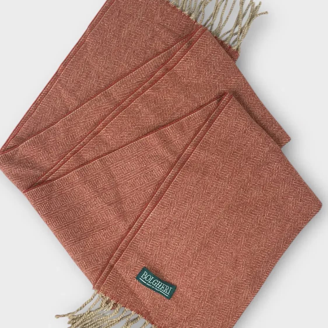 [M19] BOLGHERI 헤링본 캐시미어 100 머플러 상품이미지4