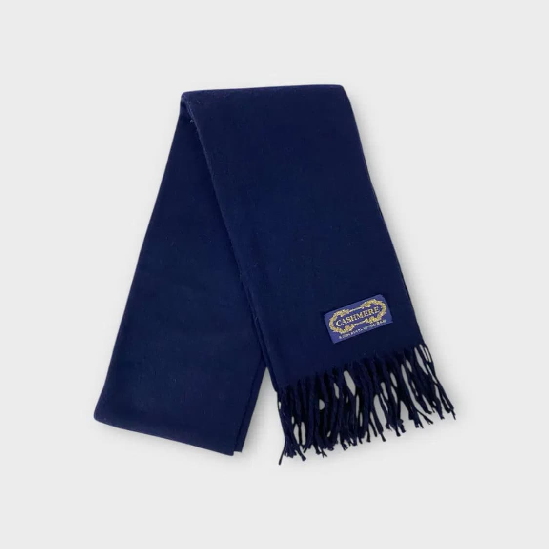 [M25] CASHMERE 네이비 머플러 상품이미지1