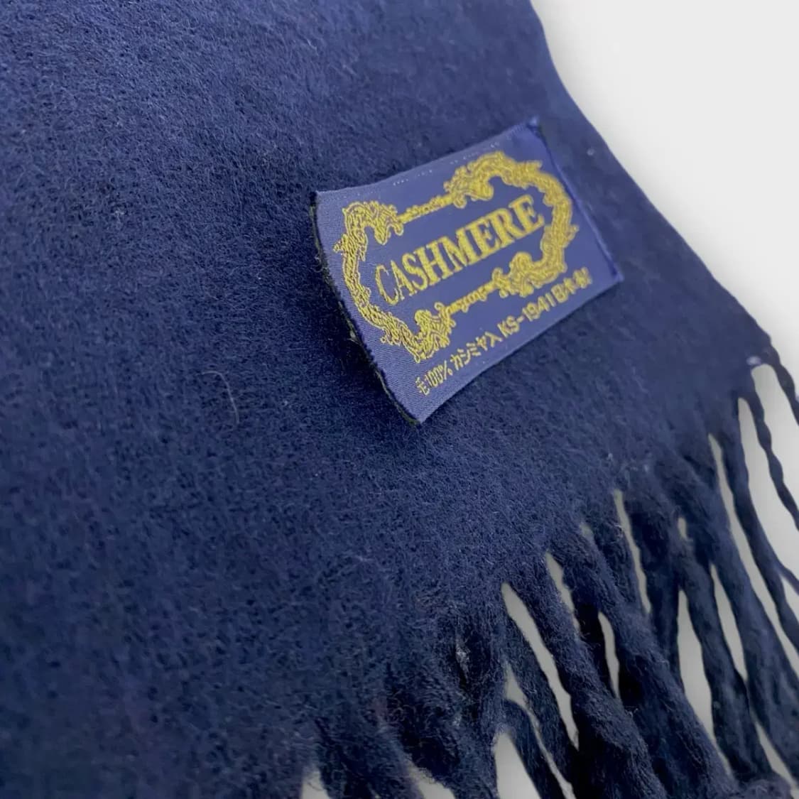 [M25] CASHMERE 네이비 머플러 상품이미지5