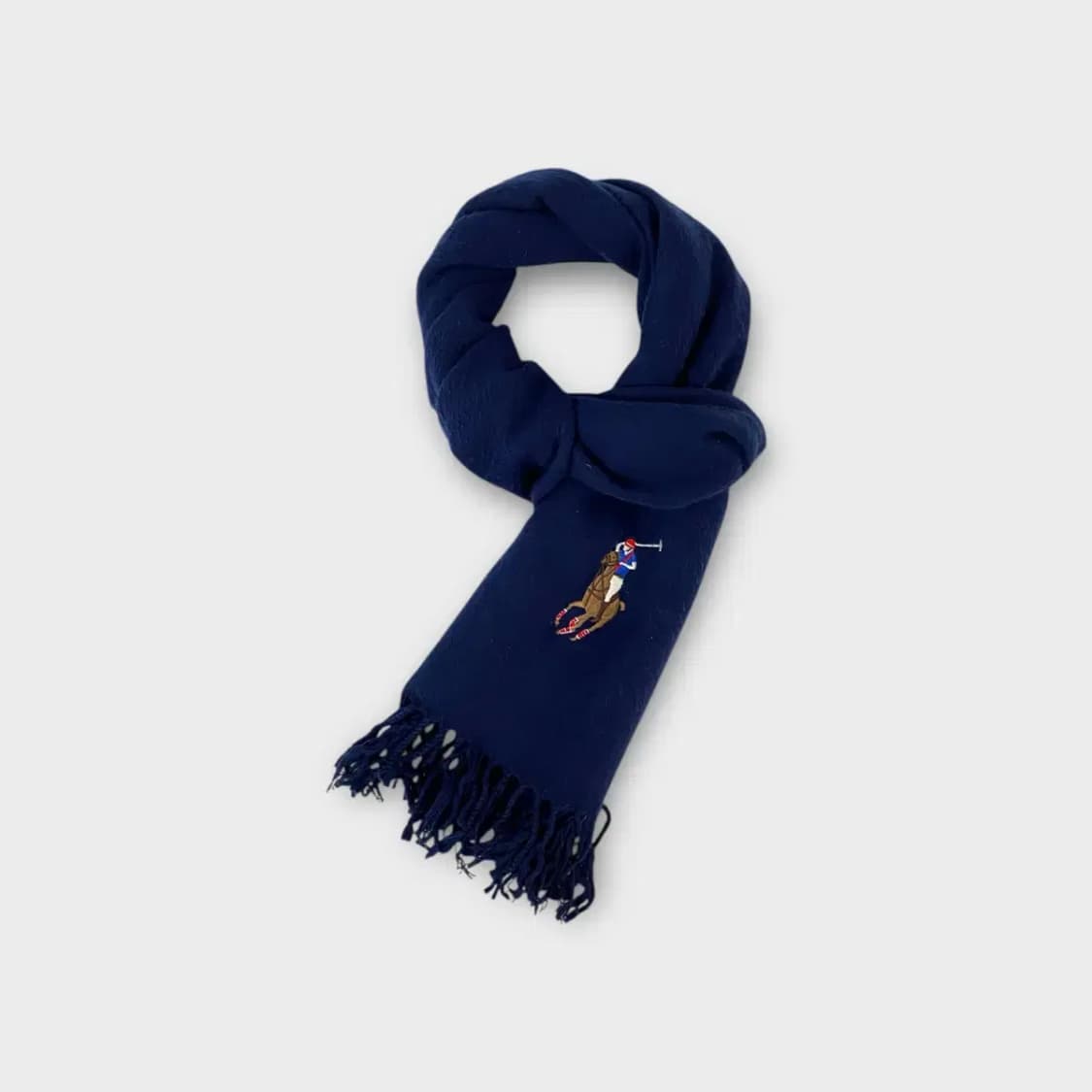 [M27] 폴로랄프로렌 빅포니 자수 울 머플러 상품이미지2