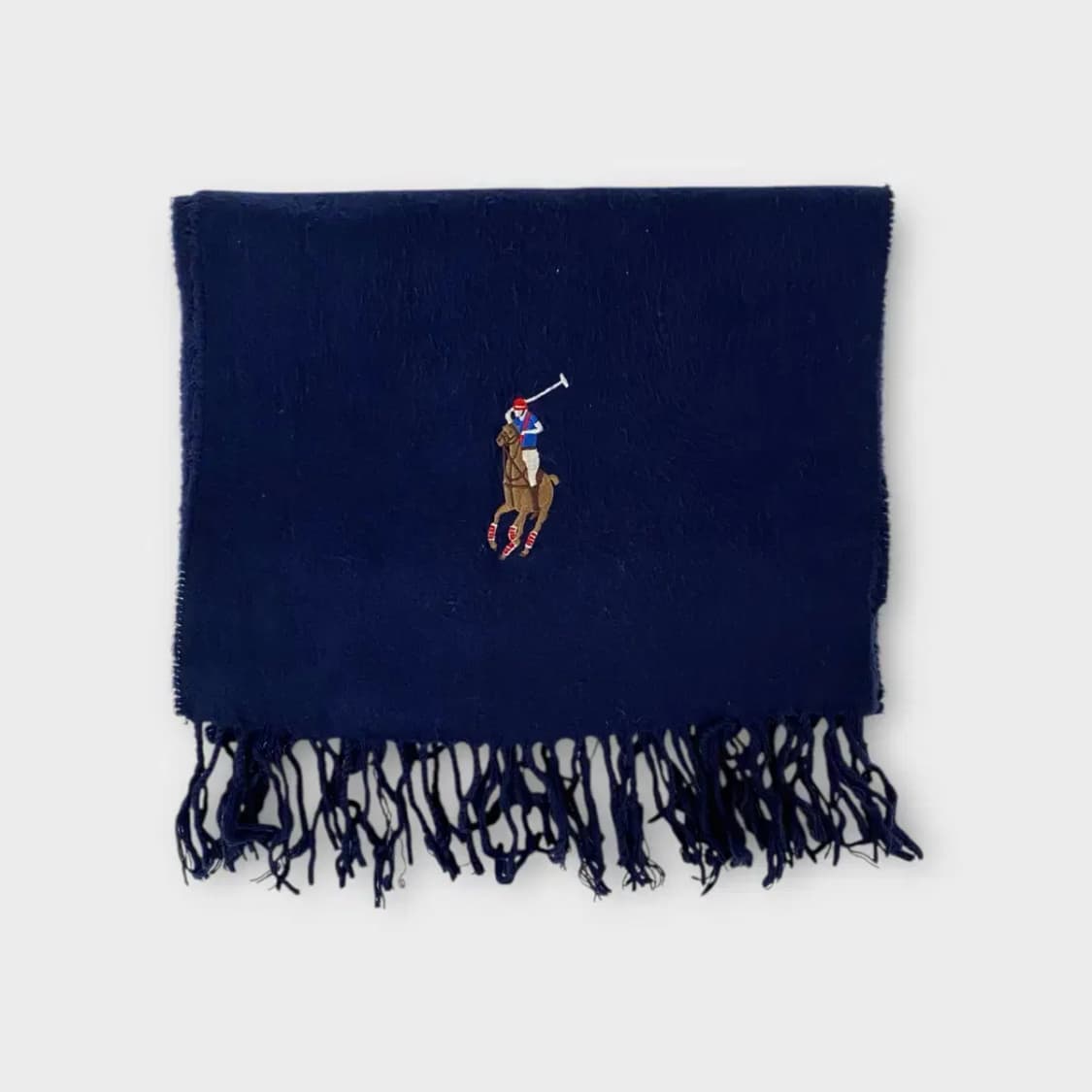 [M27] 폴로랄프로렌 빅포니 자수 울 머플러 상품이미지3