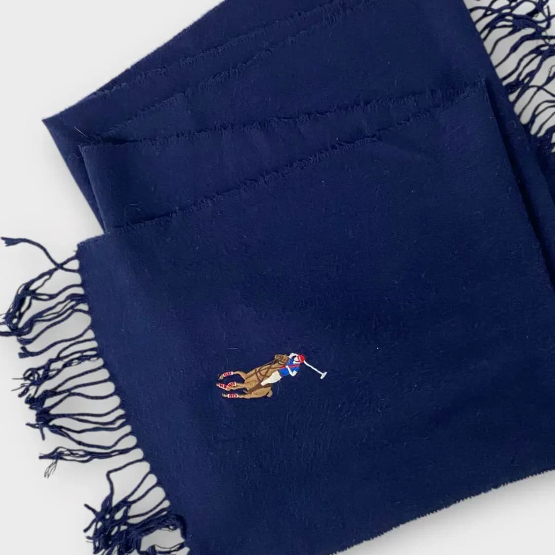 [M27] 폴로랄프로렌 빅포니 자수 울 머플러 상품이미지4