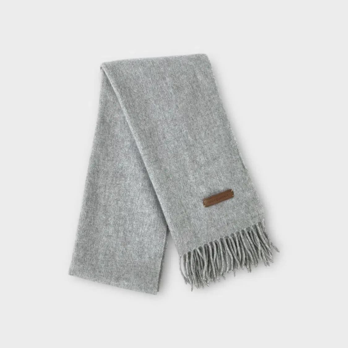 [M28] 루이까또즈 캐시미어 100 연그레이 머플러 상품이미지1