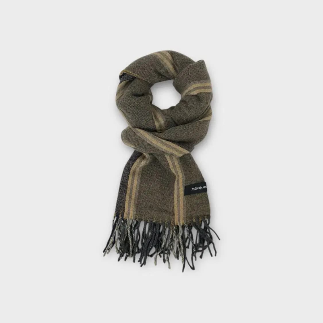 [M37] 입생로랑 스트라이프 울 머플러 상품이미지2