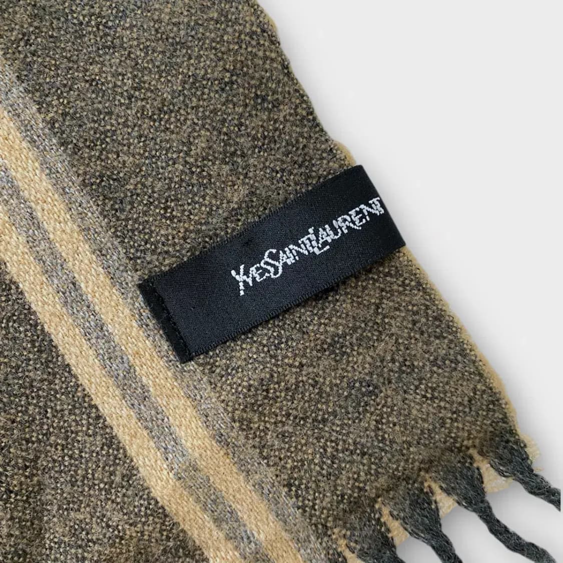 [M37] 입생로랑 스트라이프 울 머플러 상품이미지5