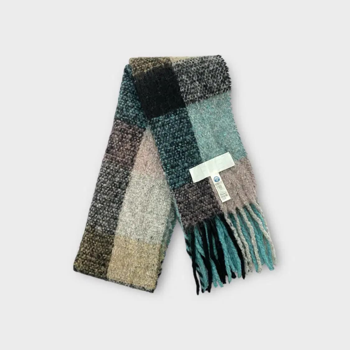 [M42] 아르켓 체크 패턴 울 머플러 상품이미지1