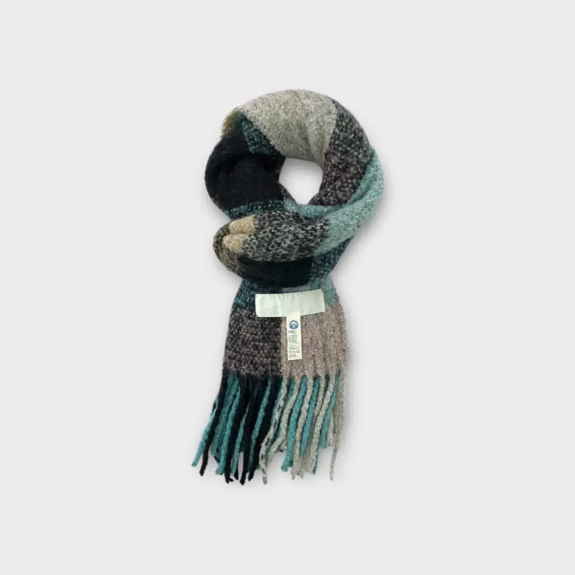 [M42] 아르켓 체크 패턴 울 머플러 상품이미지2