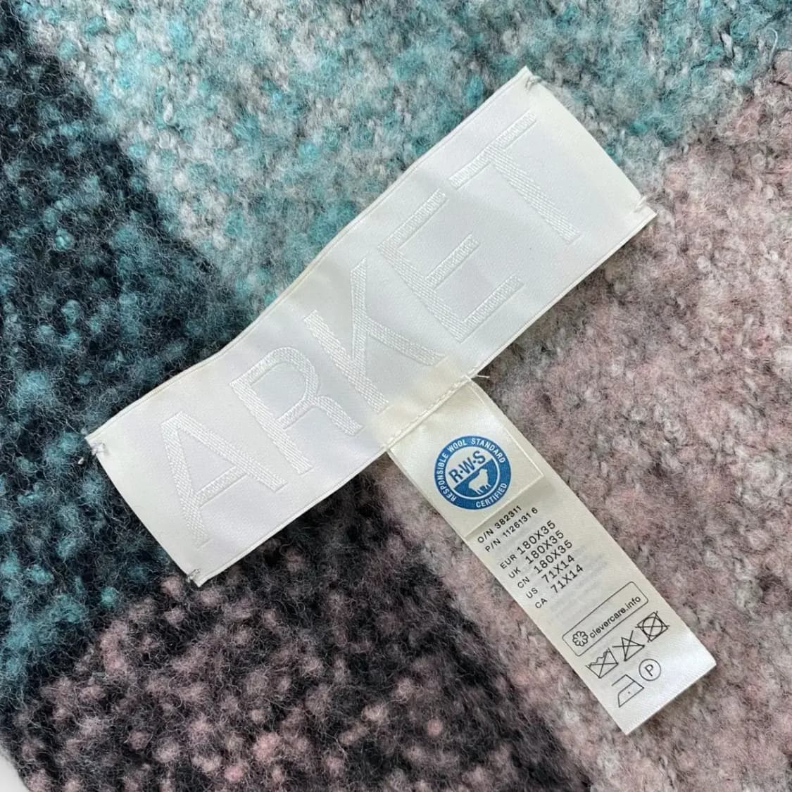 [M42] 아르켓 체크 패턴 울 머플러 상품이미지5