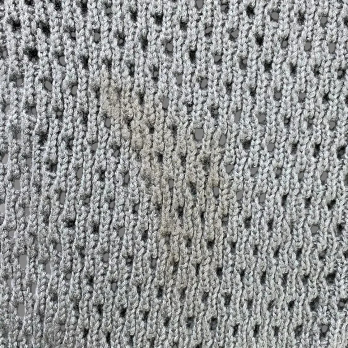 [M47] 뜨개 코바늘 롱 머플러 그레이 상품이미지5