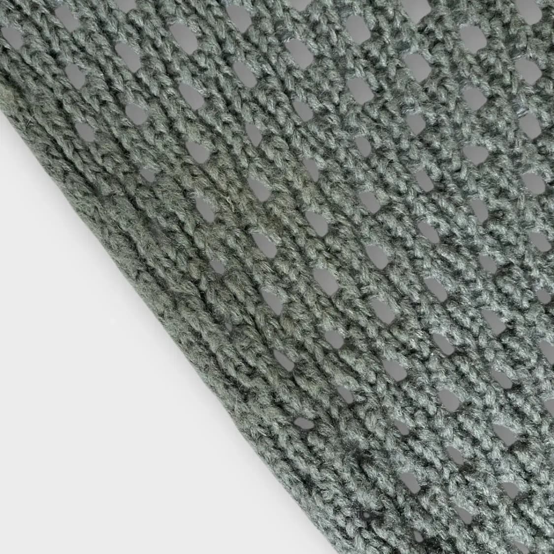 [M47] 뜨개 코바늘 롱 머플러 그레이 상품이미지6