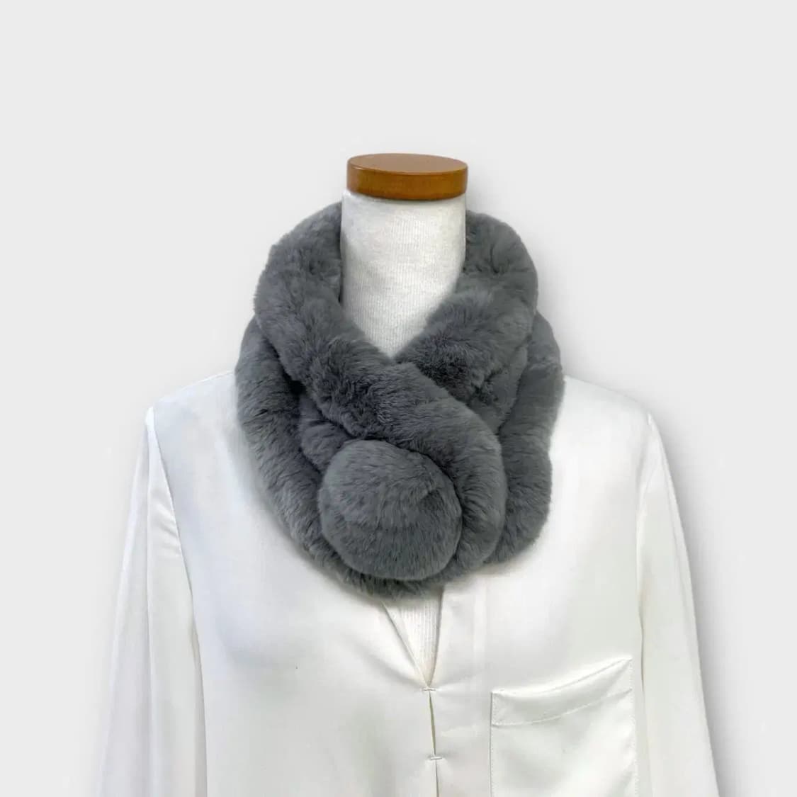 [M51] 토끼 방울 쁘띠 머플러 상품이미지2