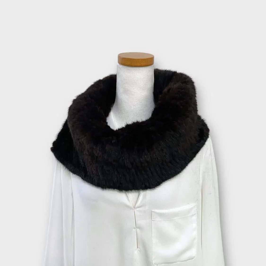 [M55] 브라운 퍼 넥워머 상품이미지3