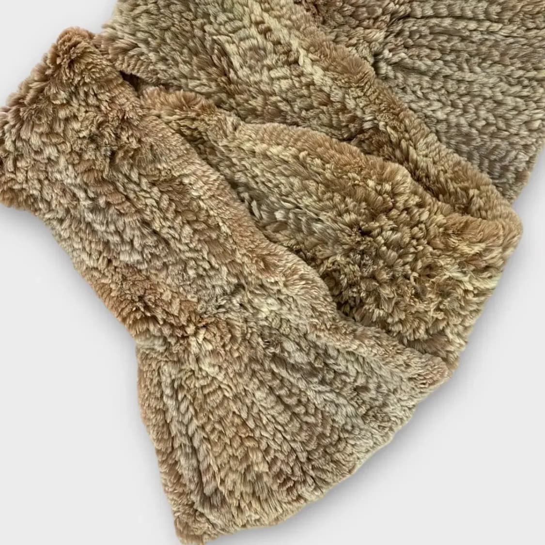 [M57] 토끼털 래빗 머플러 브라운 상품이미지3