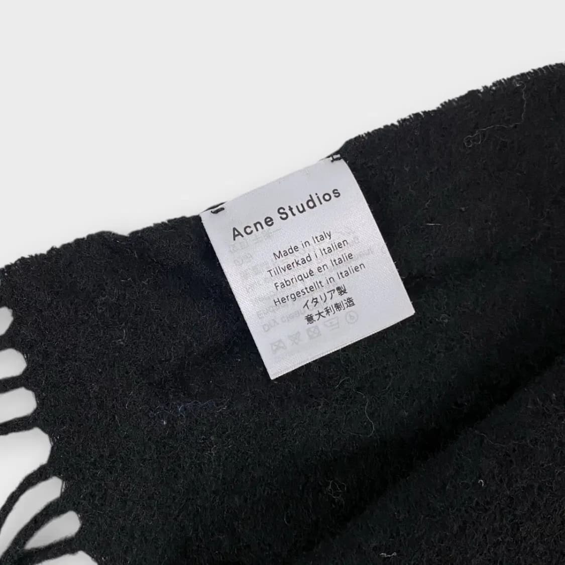 [M59] 아크네 스튜디오 울100 머플러 블랙 상품이미지5